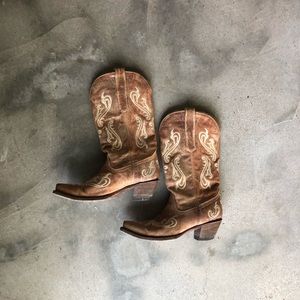 Corral cowgirl leather boots